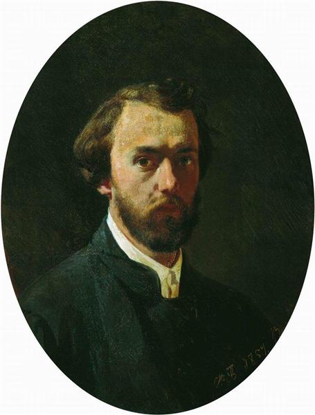 Self-portrait, 1859 - Фёдор Бронников