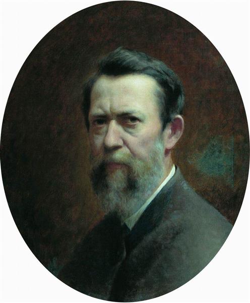 Self-portrait, 1889 - Fyodor Bronnikov