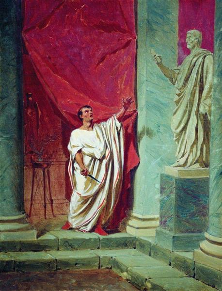 The Oath of Brutus before the statue - Fyodor Bronnikov