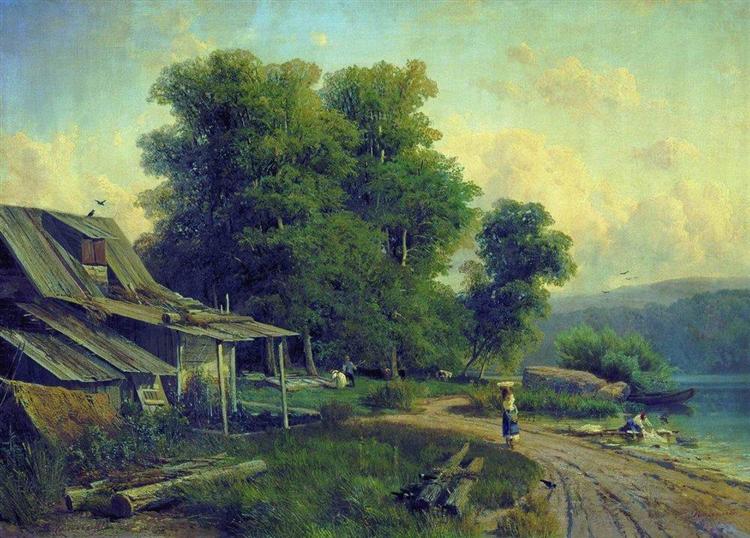 Landscape. Pargolovo, 1868 - Fiódor Vassiliev