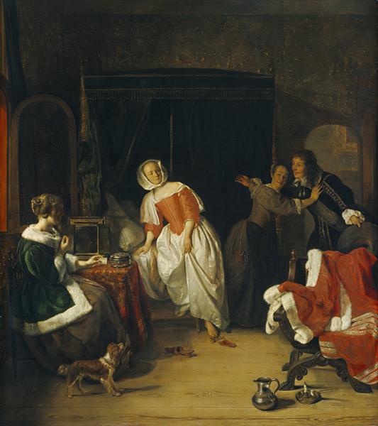 The Intruder, c.1661 - Gabriël Metsu