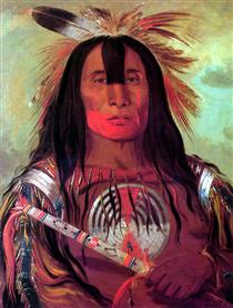 Buffalo Bull's Back Fat (Stu-mick-o-súcks) Head Chief of the Blood Tribe (Blackfoot) - George Catlin