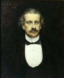 Retrato de Alexandru Odobescu - George Demetrescu Mirea