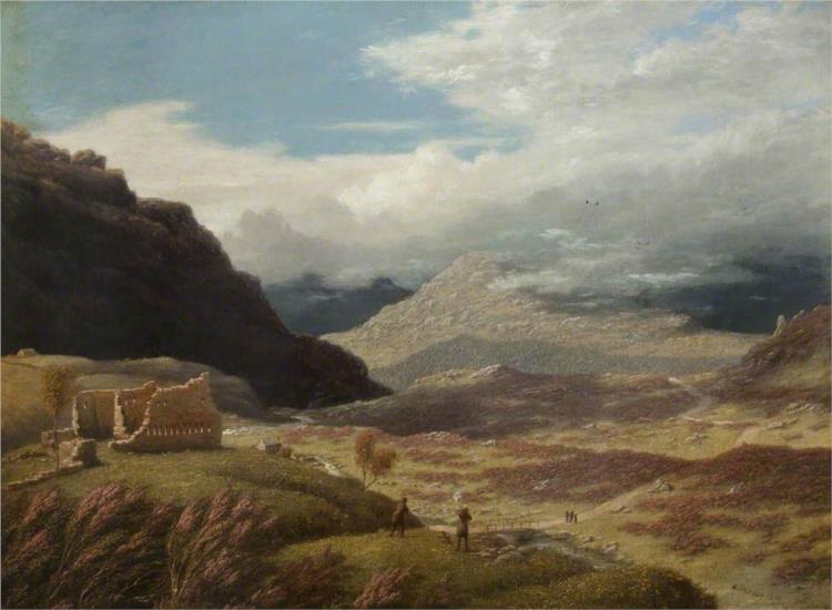 Rob Roy's Castle, Scotland, 1850 - Джордж Харві