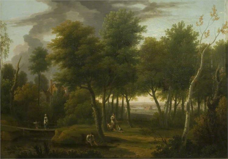 Woody Landscape, 1757 - Джордж Ламберт