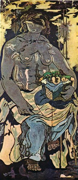 Nude Woman with Basket of Fruit (Canephorus), 1926 - Georges Braque