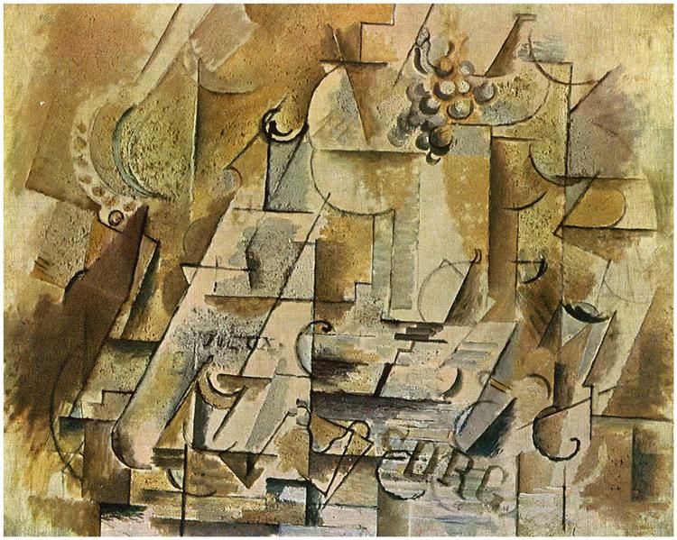 Still Life with a Bunch of Grapes, 1912 - Georges Braque