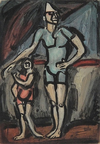 Clown et Enfant, 1930 - Жорж Руо