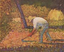 Peasant with Hoe - Georges Pierre Seurat