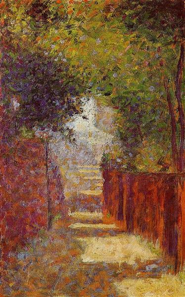 Rue St. Vincent in Spring, 1883 - 1884 - Georges Pierre Seurat