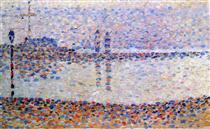Study for 'The Channel at Gravelines, Evening' - Georges Pierre Seurat