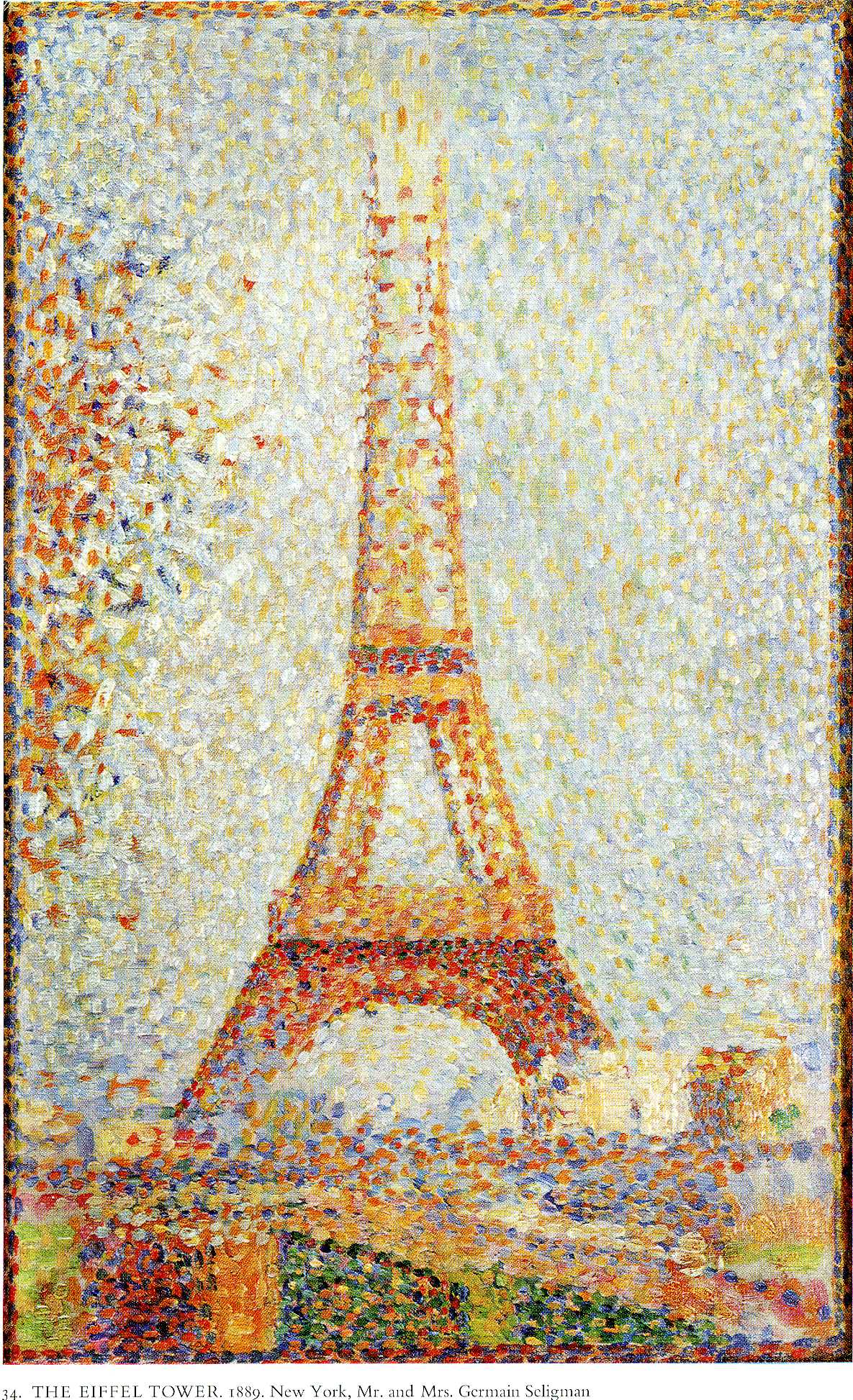 The Eiffel Tower, 1889 - Georges Seurat - WikiArt.org