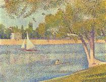 The river Seine at La Grande-Jatte - Georges Seurat