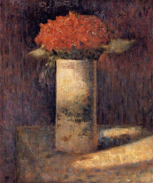 Ваза с цветами, 1878 - 1879 - Жорж Сёра