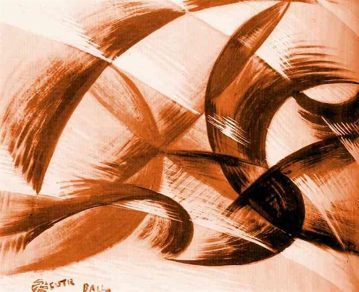 Synthesis of movement, c.1914 - Giacomo Balla