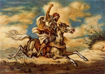 Arab on horseback - Giorgio de Chirico