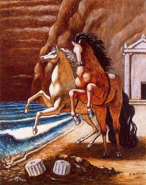 The horses of Apollo, 1974 - Giorgio de Chirico