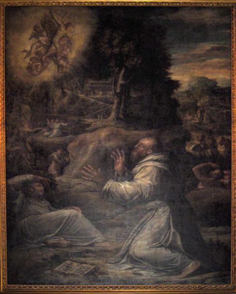St. Francis receiving the Stigmata, 1548 - Джорджо Вазари