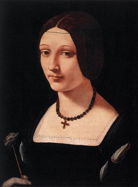 Retrato de una dama como santa Lucía, 1500 - Giovanni Antonio Boltraffio