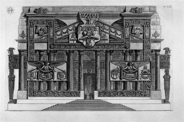 Architectural decoration, 1761 - Джованни Баттиста Пиранези