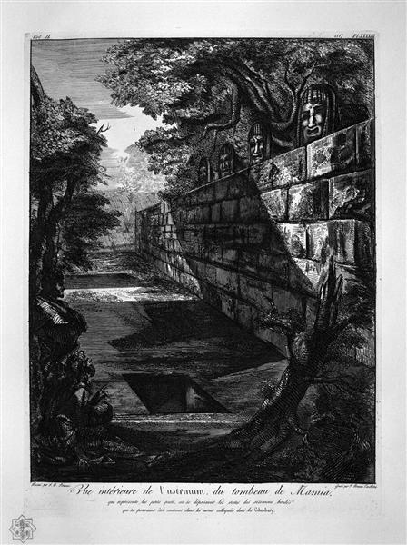 External view of the front door of the tomb aforesaid - Giovanni Battista Piranesi