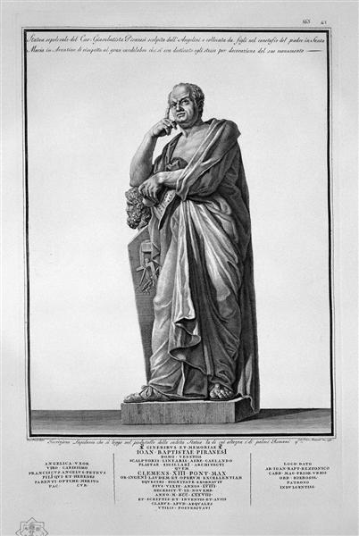The burial statue - Giovanni Battista Piranesi
