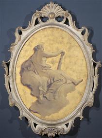 Allegorical female figure with a club - Giovanni Battista Tiepolo