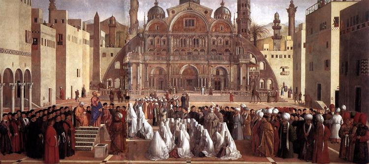 St. Mark Preaching in Alexandria, 1504 - 1507 - Giovanni Bellini
