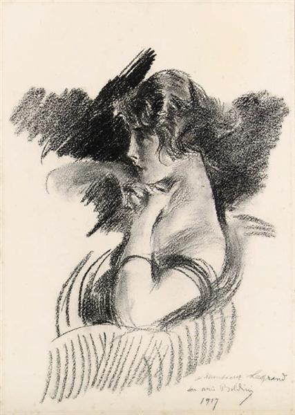 Portrait of a Girl - 乔瓦尼·波尔蒂尼