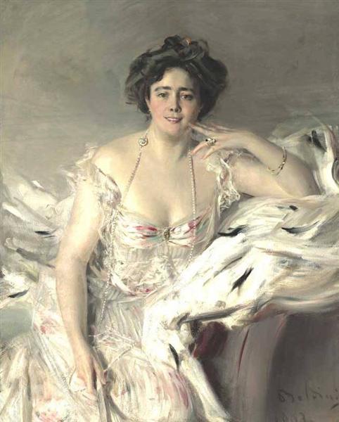 Portrait of Lady Nanne Schrader, 1903 - Джованні Болдіні