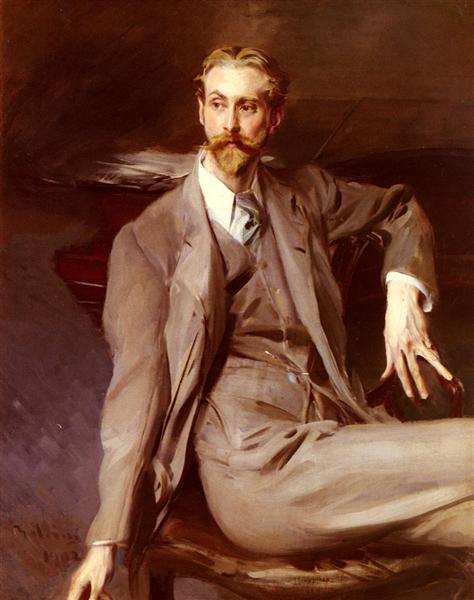 Portrait Of The Artis Lawrence Alexander Harrison, 1902 - Джованни Болдини
