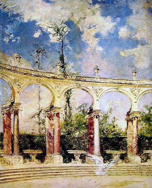 The Collonade in Versailles, 1889 - 乔瓦尼·波尔蒂尼