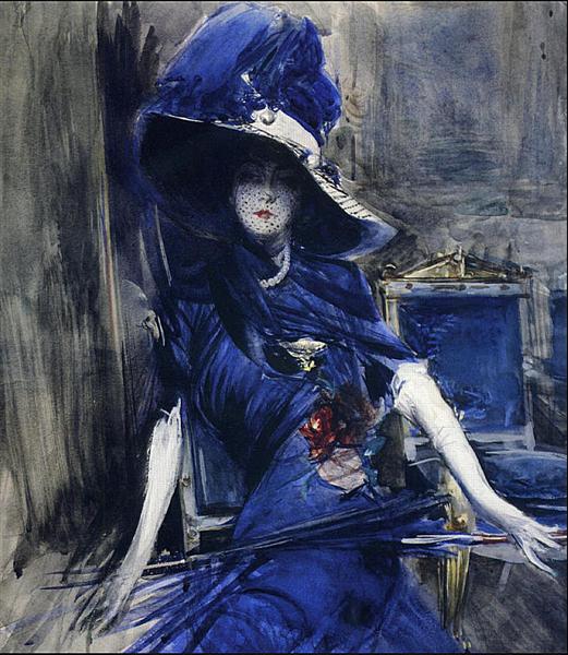 The Divine in Blue, 1905 - 乔瓦尼·波尔蒂尼