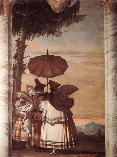 Caminhada no Verão, 1757 - Giovanni Domenico Tiepolo