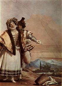 The Declaration of Love - Giovanni Domenico Tiepolo