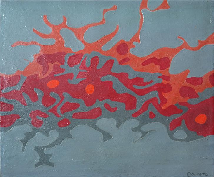 Composizione grigio-rosa, 1957 - Giulio Turcato