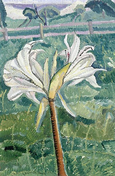Lily growing in a field by the sea, 1927 - Grace Cossington Smith