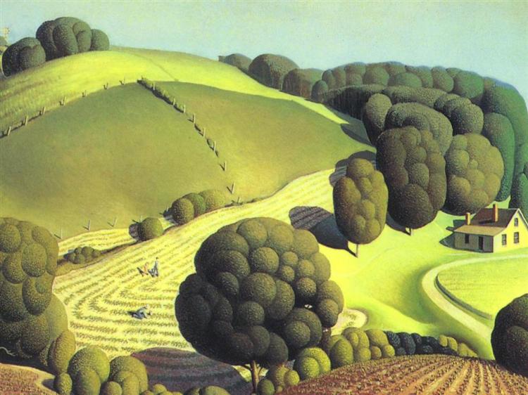 Young Corn, 1931 - Grant Wood - WikiArt.org