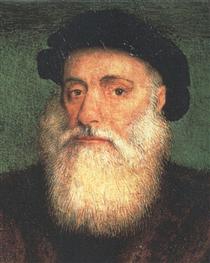 Portrait of Vasco da Gama - Gregorio Lopes