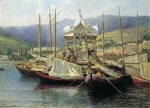 Enbarkement in Yalta - Григорій Мясоєдов
