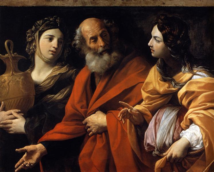 Лот і його дочки тікають із Содому, 1616 - Гвідо Рені