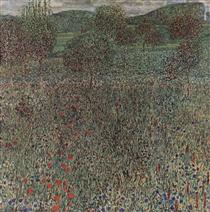 Blooming field - Gustav Klimt