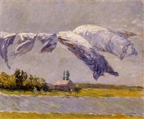 Laundry Drying, Petit Gennevilliers - Gustave Caillebotte