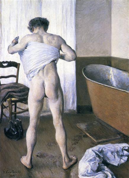 Man at His Bath, 1884 - Гюстав Кайботт