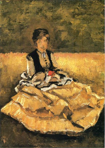 Woman Seated on the Lawn, 1874 - Ґюстав Кайботт