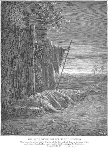 A Levite Finds a Woman's Corpse, 1866 - Gustave Dore