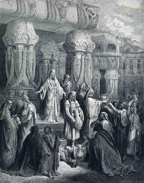 Кир восстанавливает сосуды Храма - Гюстав Доре