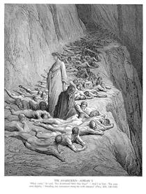 Dante and Pope Adrian V - Gustave Dore