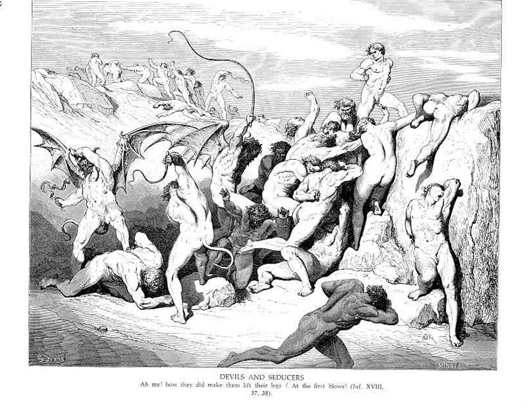 Demônios e os Sedutores - Gustave Doré