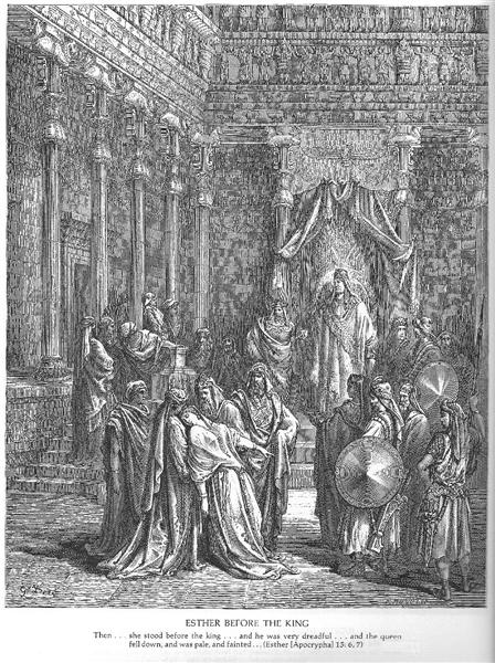 Ester diante do Rei - Gustave Doré
